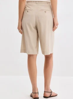 Flowy hammered Bermuda short