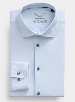 Fluid two-tone twill performance shirt