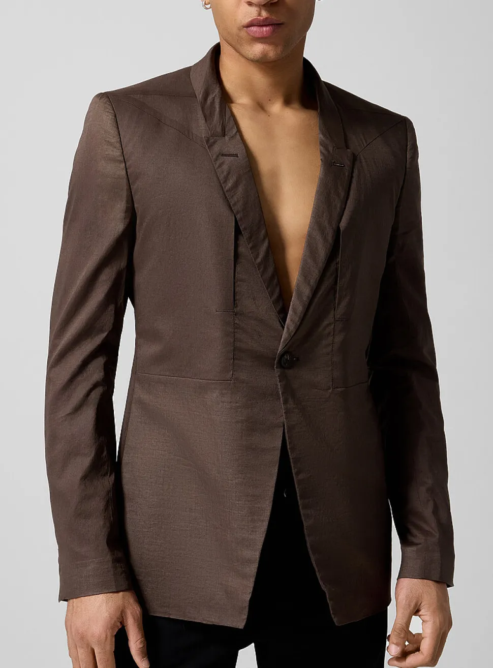 Fogpocket Soft Soft sheer brown blazer