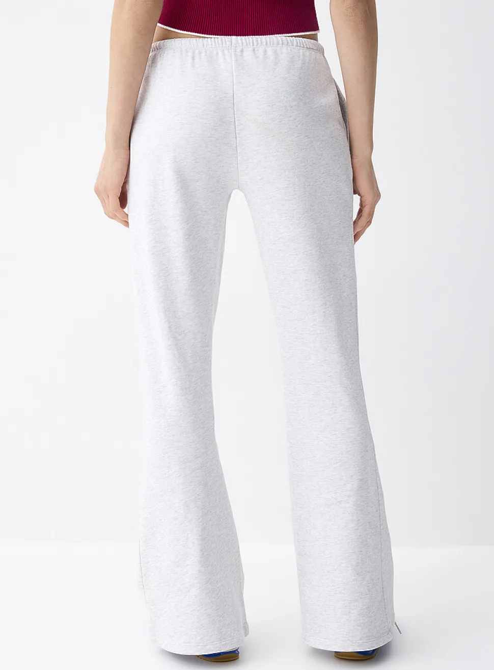 French terry flared pant