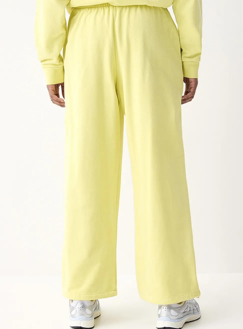 French terry wide-leg pant
