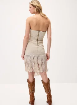 Fringed Western tube dress