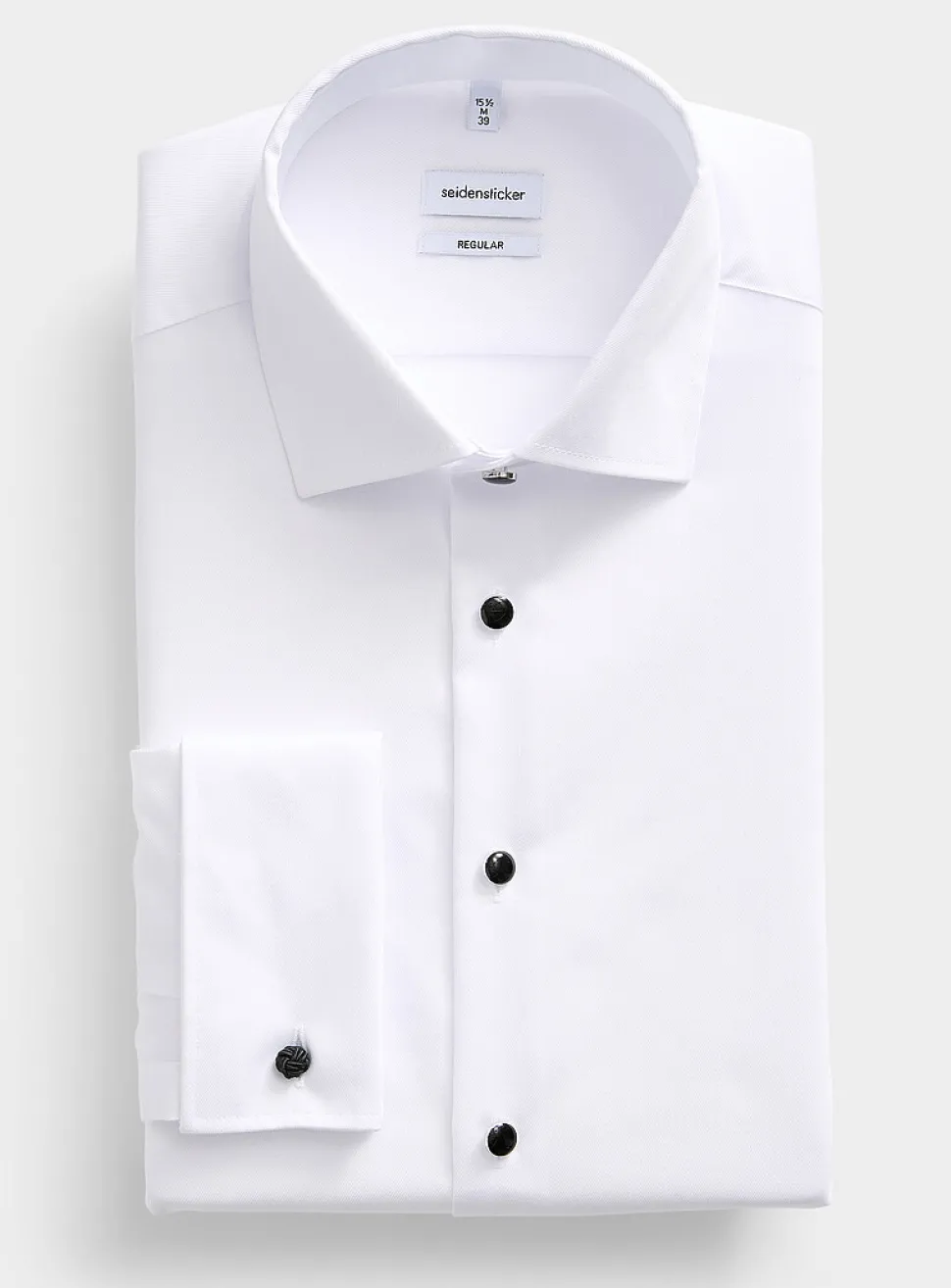 Frogged button tuxedo shirt