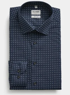Geo dot navy shirt