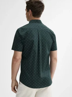 Geometric mini-pattern shirt