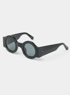 Geometric round sunglasses