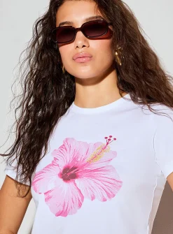 Gigi printed fitted T-shirt