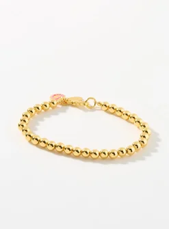 Golden beaded bracelet