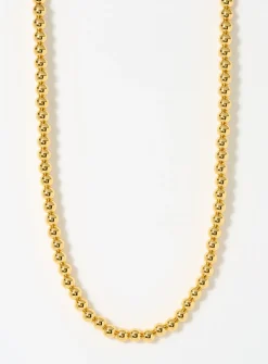 Golden beaded necklace