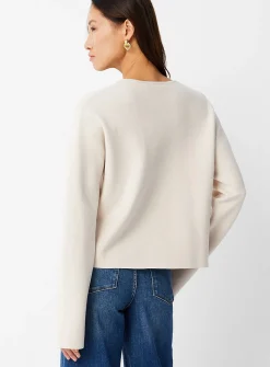 Golden buttons pocket cardigan