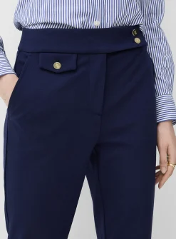 Golden buttons ponte pant