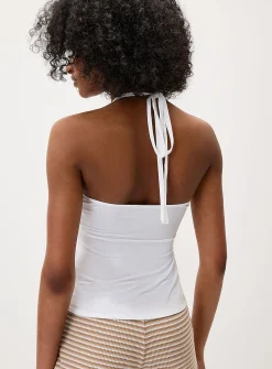 Golden sun halter cami
