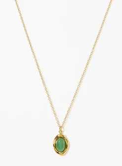 Green aventurine stone chain
