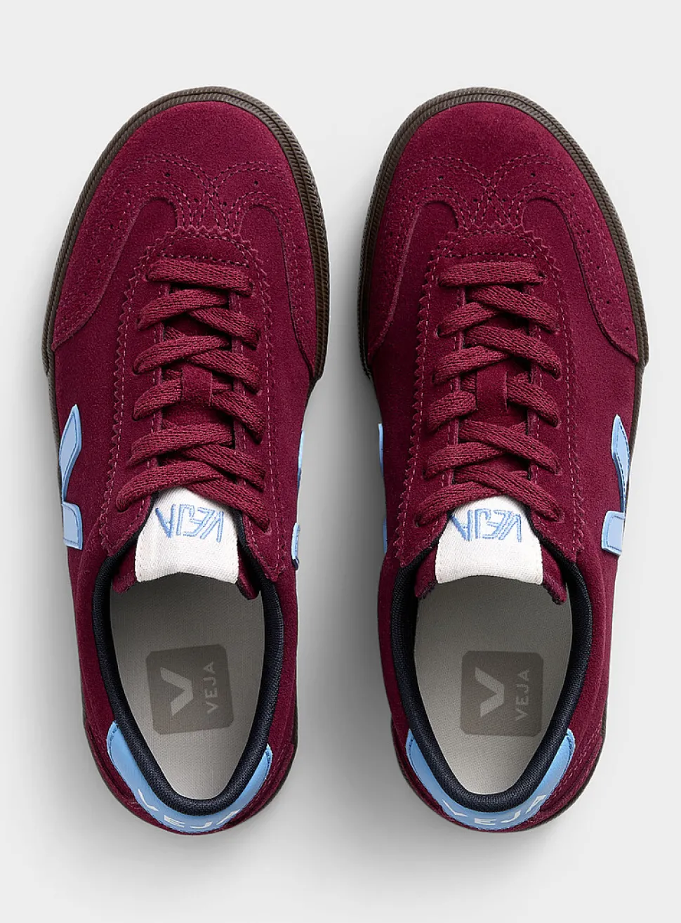 Grenat suede Volley sneakers