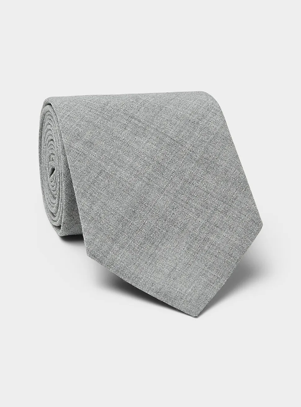 Grey virgin wool tie