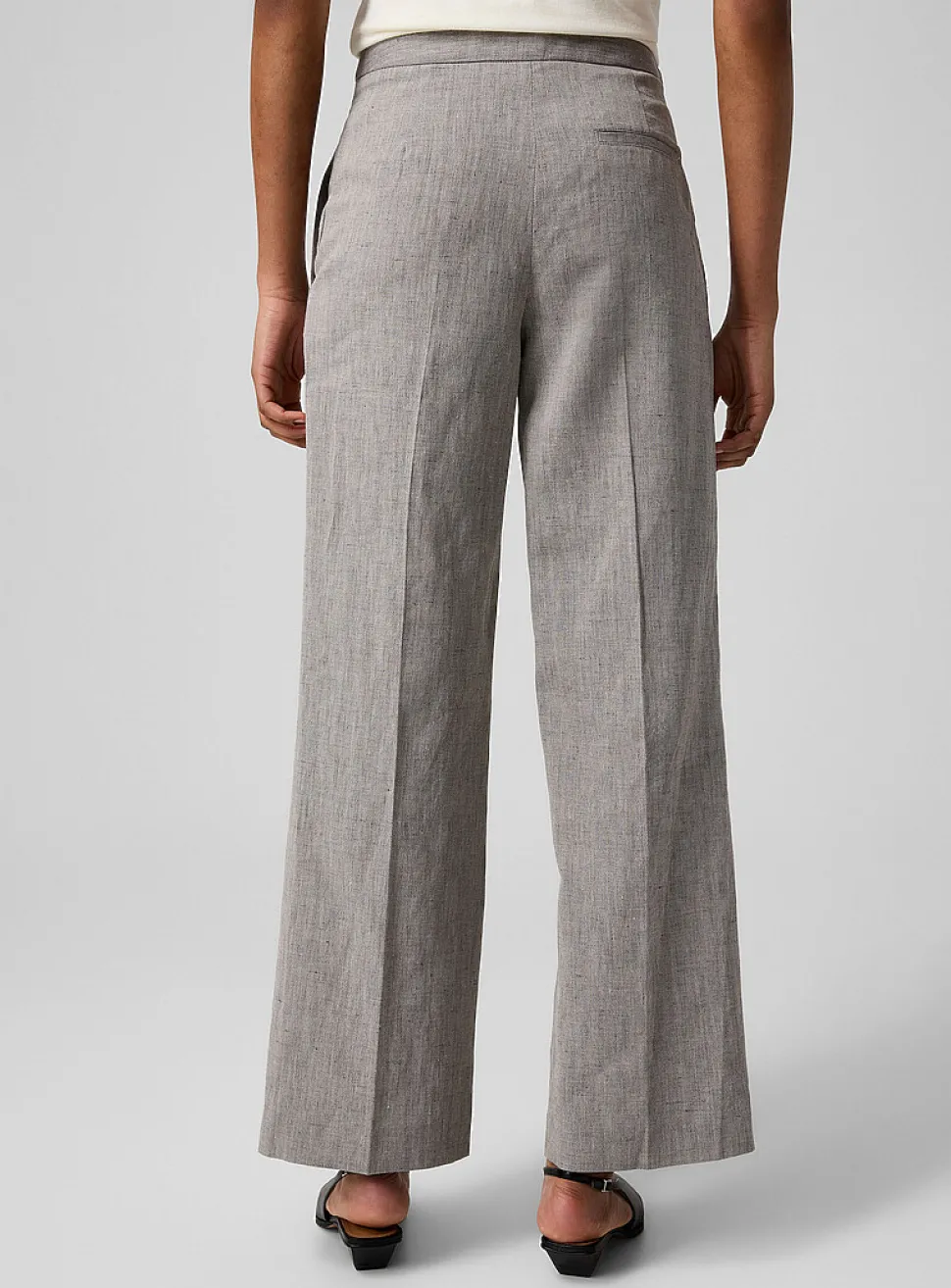 Hamet cotton-linen blend suit pant