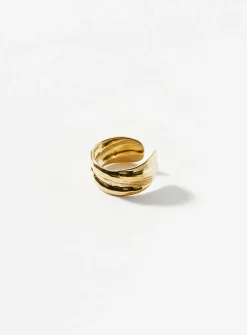 Hammered ear cuff