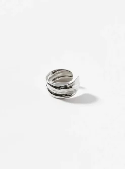Hammered ear cuff