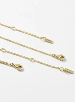 Hammered medallion chains