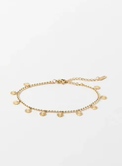 Hanging-disc ankle chain