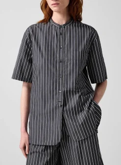 Hannah striped short-sleeve shirt