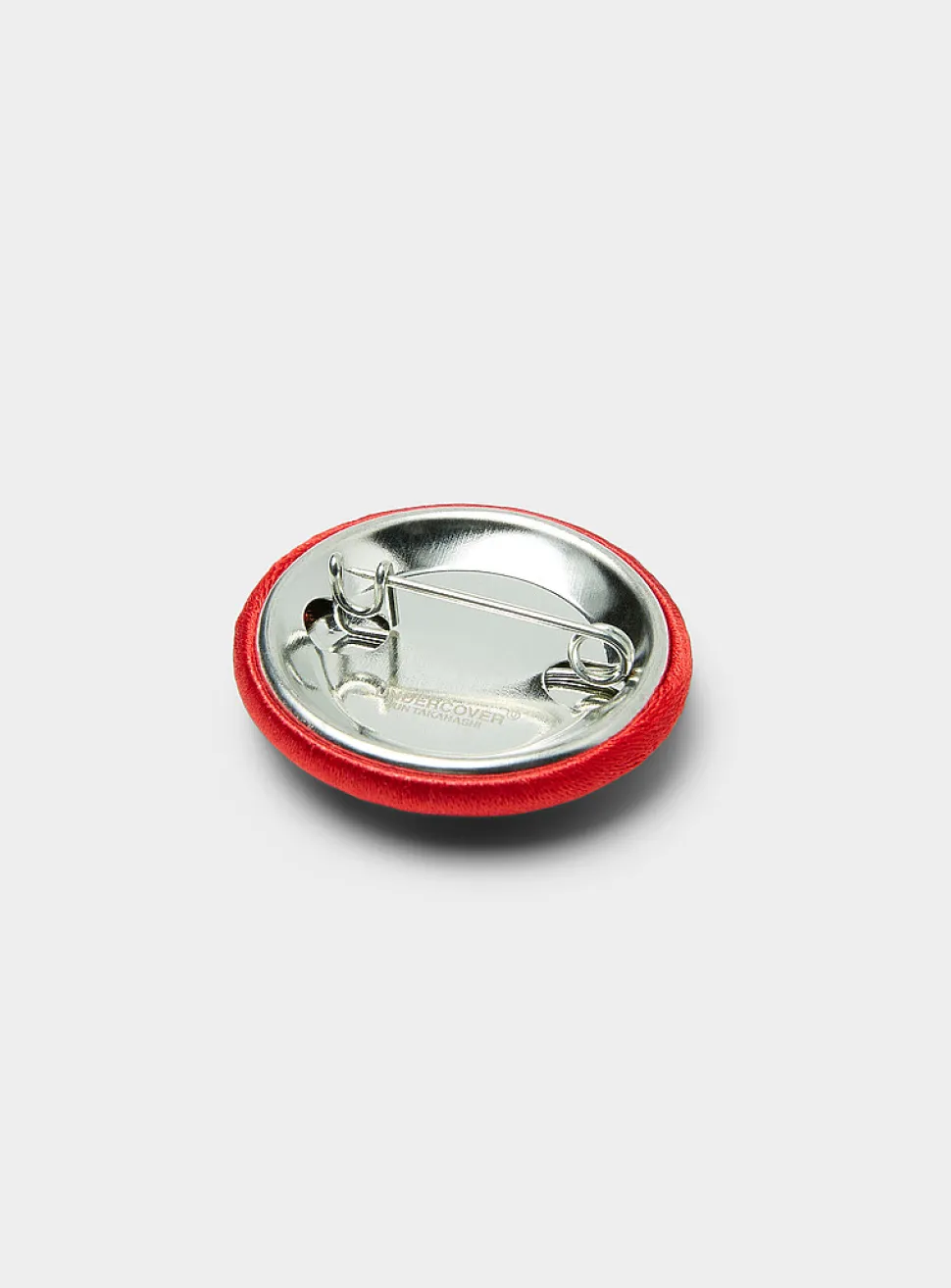 Heart embroidered badge pin