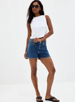 Heidi medium indigo short