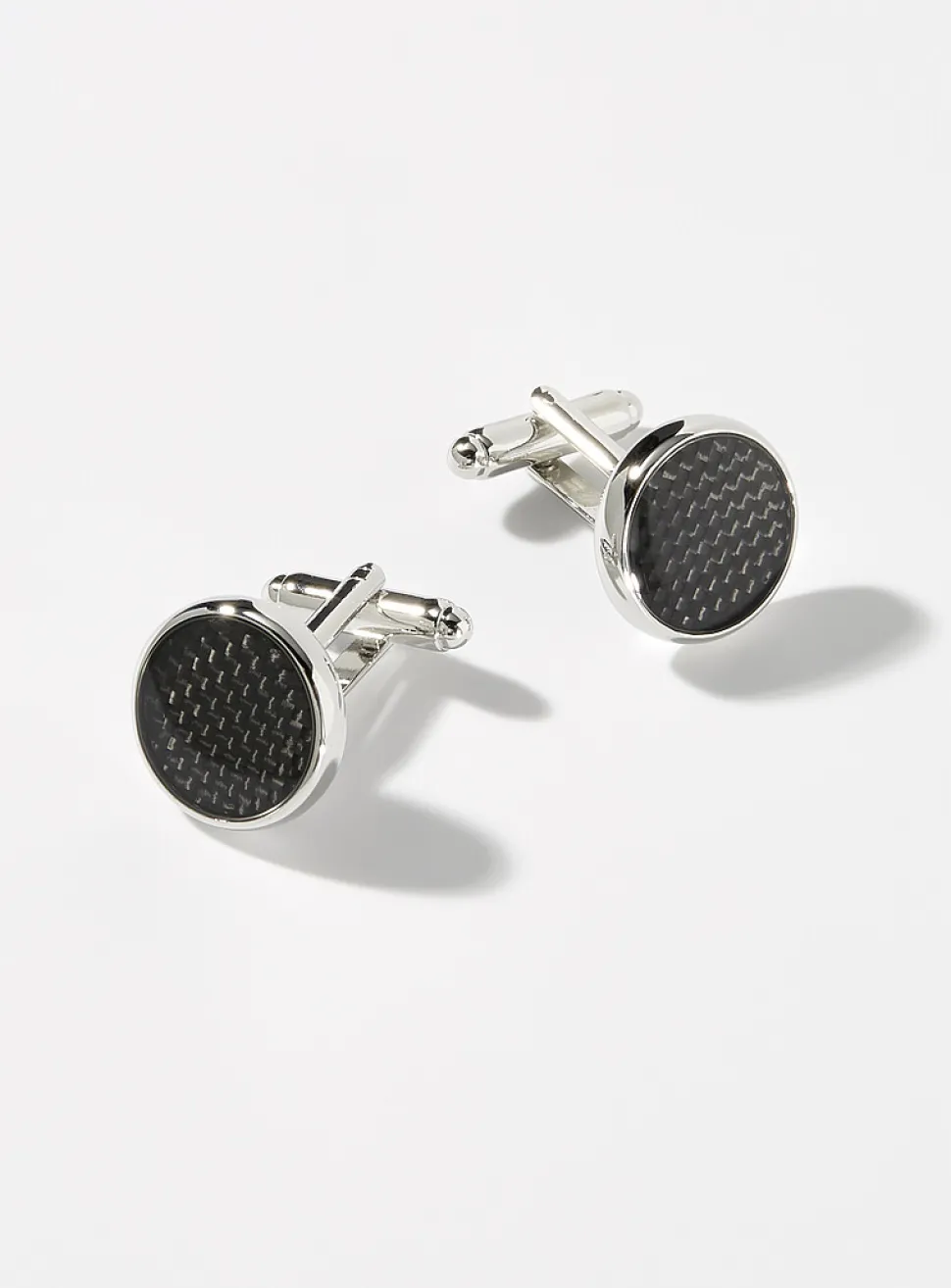 Herringbone band cufflinks