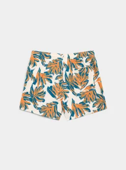 Hibiscus forest swim trunk