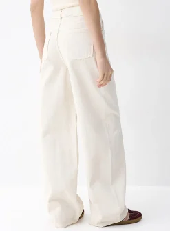 High-rise wide-leg jean