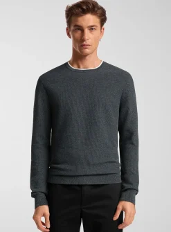 Honeycomb knit sweater