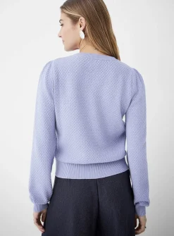 Honeycomb textured sweater