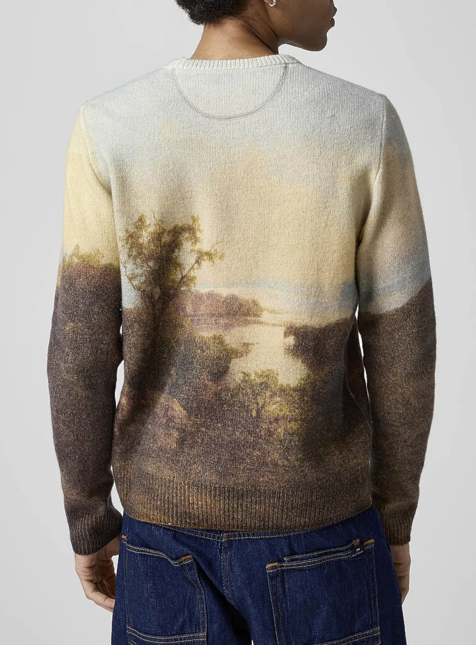 Hudson River Scene wool and cashmere sweater
