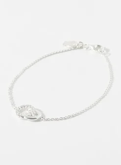 Interlaced hoop bracelet