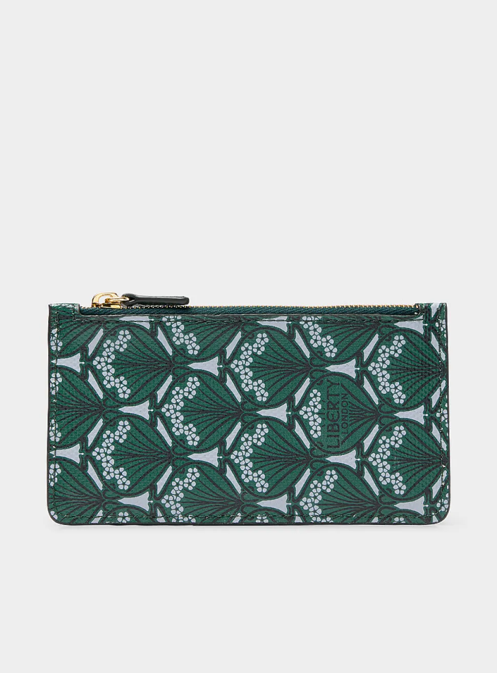 Iphis emerald zipped card holder
