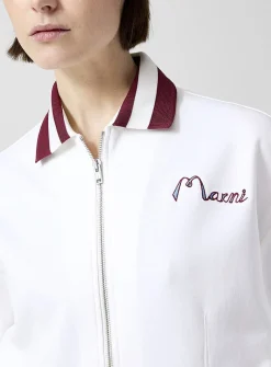 Jersey varsity jacket