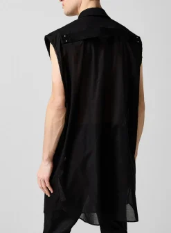Jumbo sheer long shirt