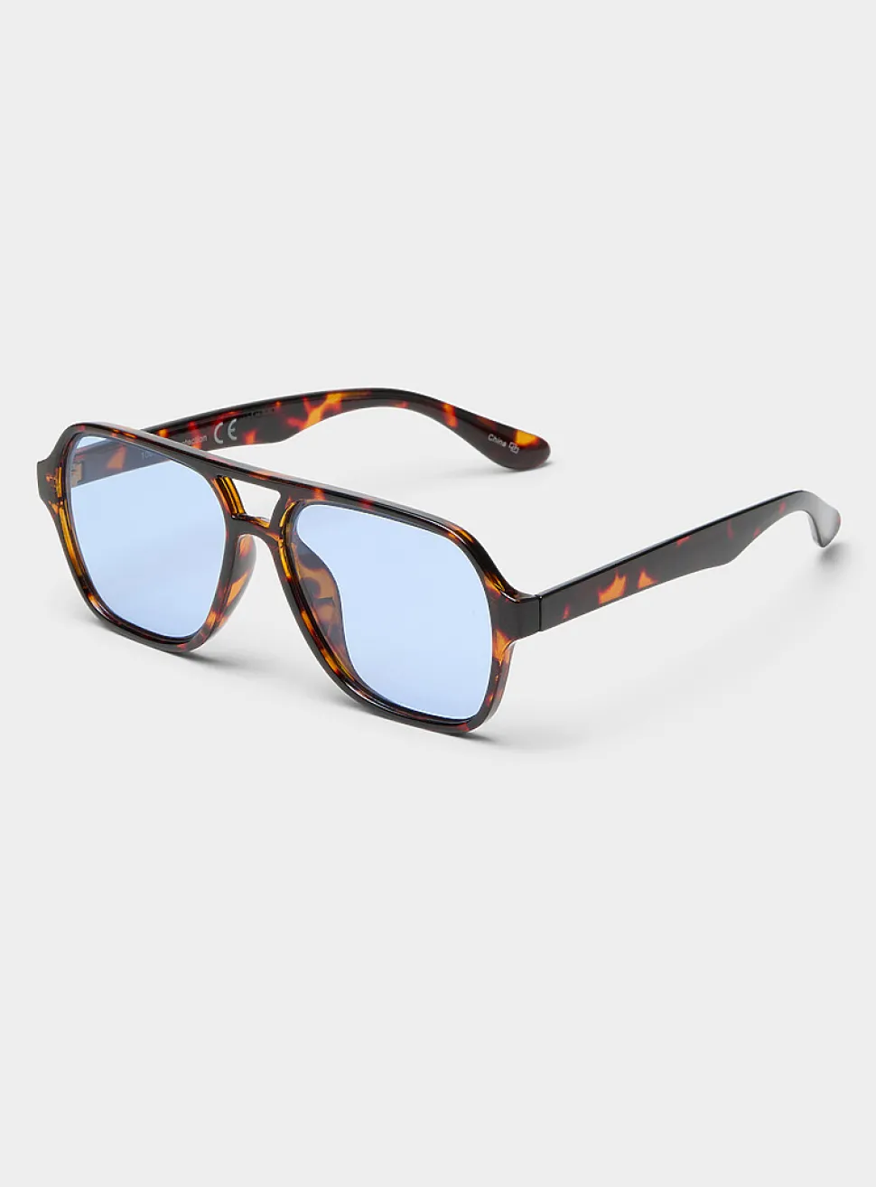 Juno rectangular aviator sunglasses