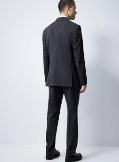 Justin Tenuta dark slate suit