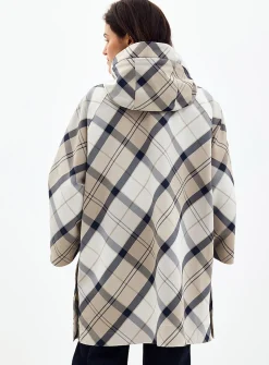 Kinsale tartan mid-length coat