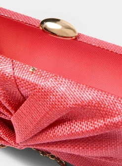 Knotted pleated minaudière