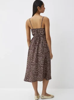 Lace trim floral dress