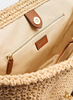 Lainey basketweave large tote bag