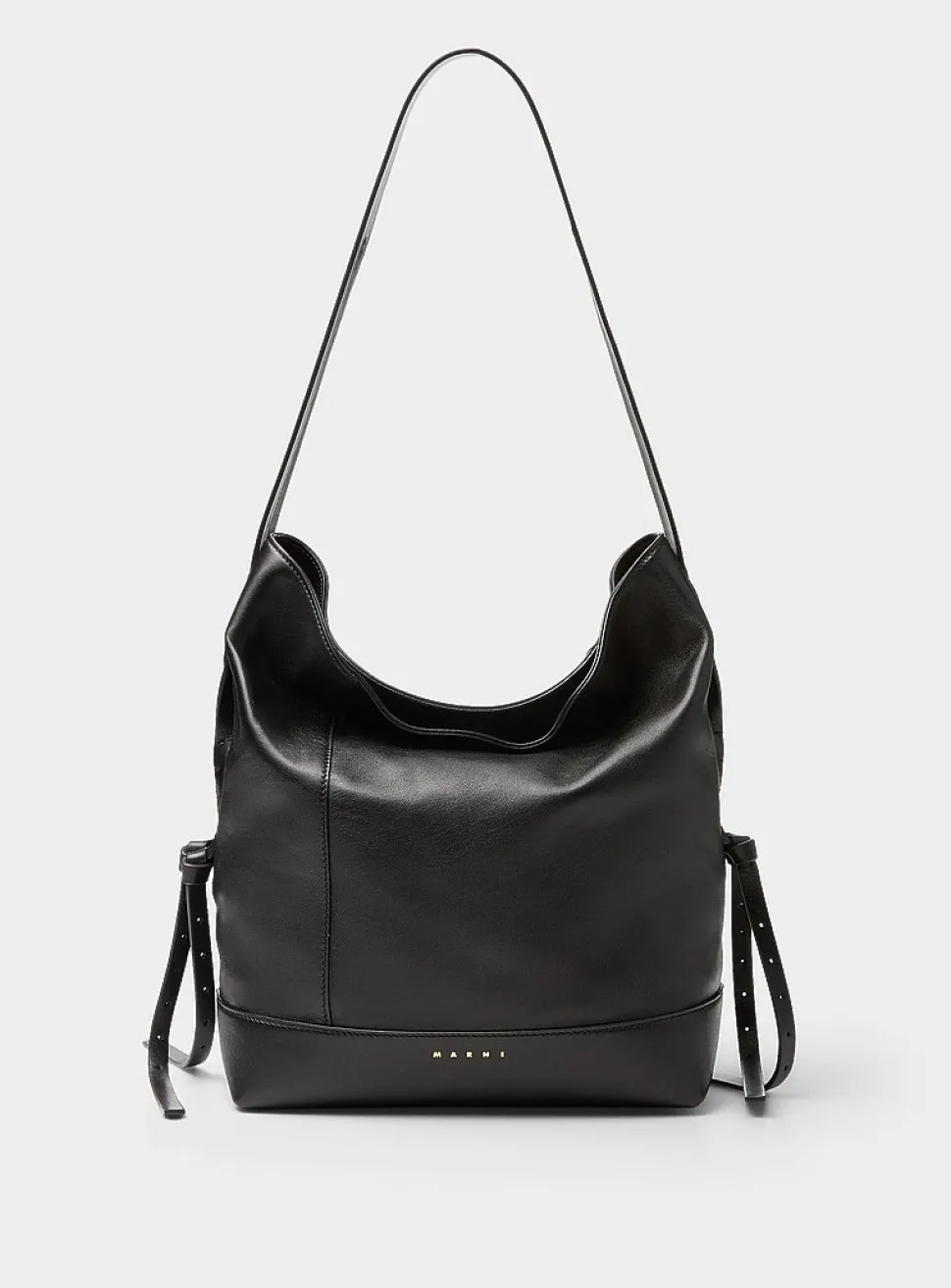 Lambskin leather hobo bag