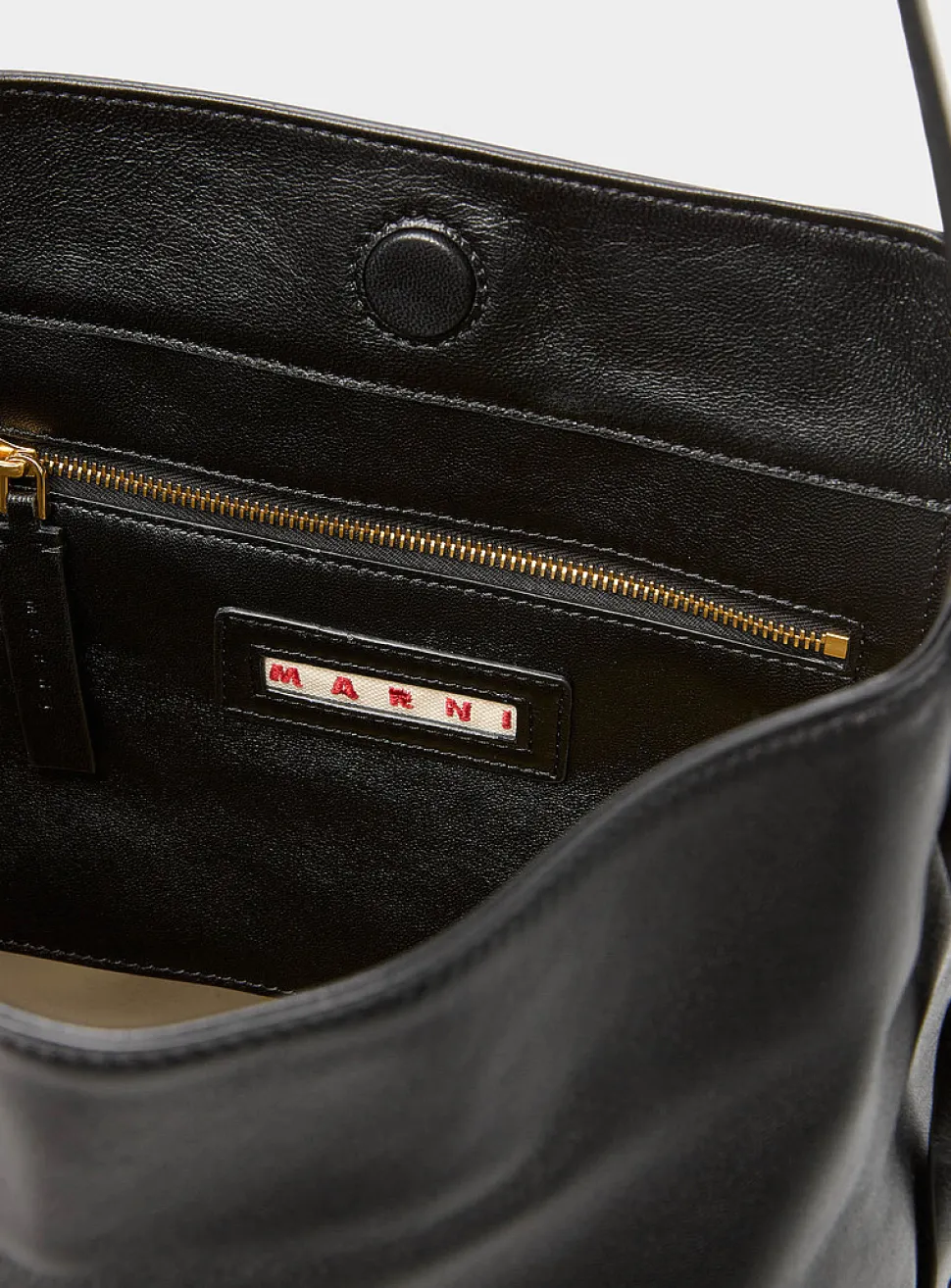Lambskin leather hobo bag
