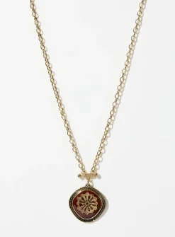 Large baroque medallion necklace