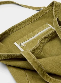 Large faded canvas tote