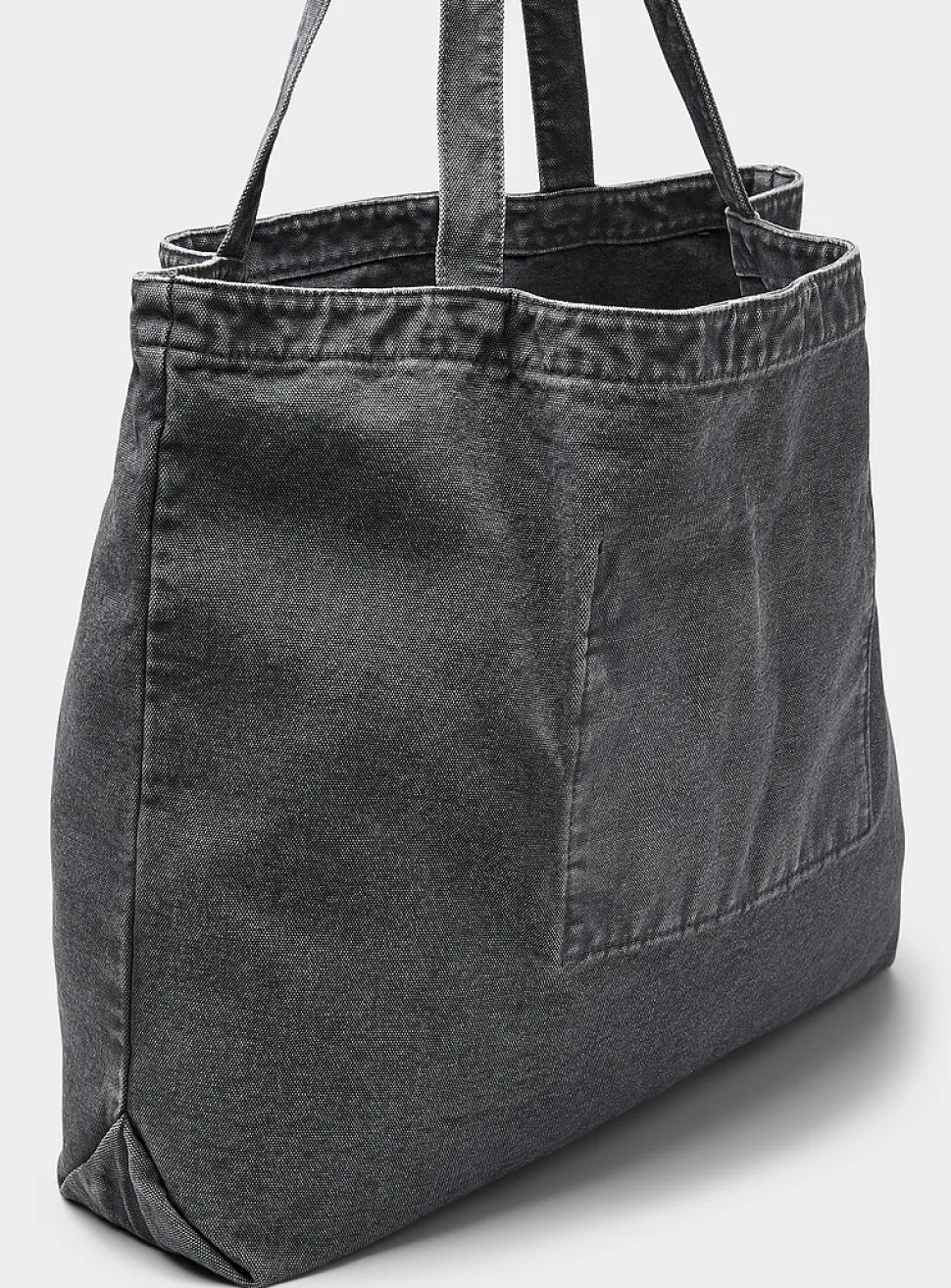 Large faded canvas tote