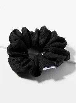 Large linen scrunchie