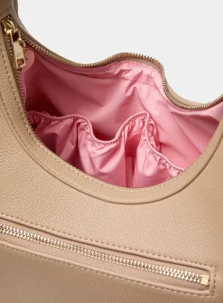 Large rounded hobo bag